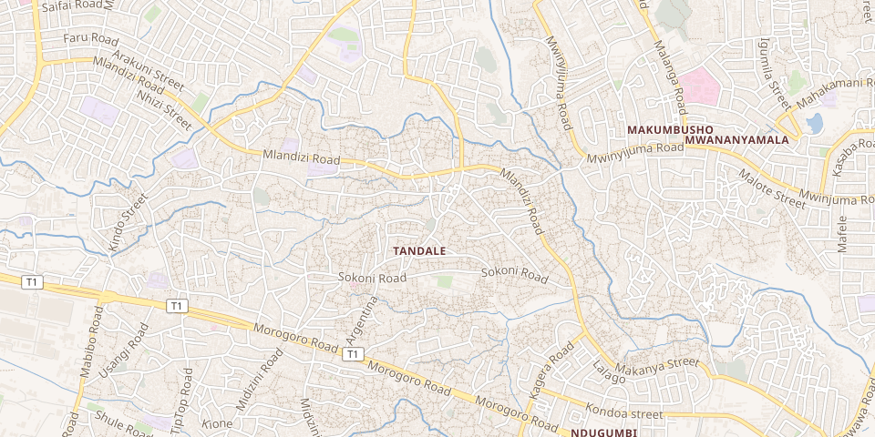 Map of the Tanzanite Auto Traders East Africa Regional Office in Dar es Salaam